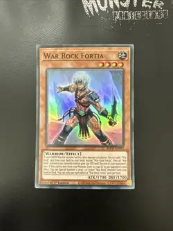 YUGIOH WAR ROCK FORTIA SUPER RARE BLVO-EN093 1ST EDITION - Image 1