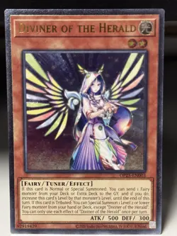 Yugioh! LP Diviner of the Herald - OP25-EN003 - Ultimate Rare - Unlimited Editio - Image 1