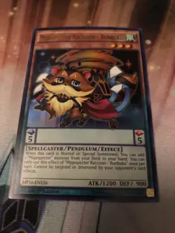 Majespecter Raccoon - Bunbuku MP16-EN126 1st Edition Ultra Rare NM Yugioh - Image 1