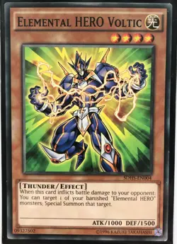 Yu-Gi-Oh! TCG Elemental HERO Voltic SDHS-EN004 Common Unlimited Ed Near Mint - Image 1