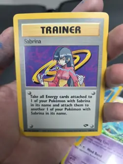 Pokemon Gym Challenge 2000 Sabrina #110/132 Non-Holo Rare Card Vintage LP - Image 1