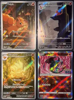 Pokemon TCG • 4x Card Lot • 'Rekindled Embers' Theme - Charizard & Ninetales •LP - Image 2