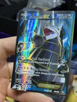 Aggron EX 153/160 XY Primal Clash 2015 Full Art Holo Pokemon Card TCG - Image 4