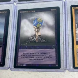 Wyvern CCG Vintage Card Lot Atlantis Atlas Calypso Ape Prometheus Gon-Cho Avalon - Image 3