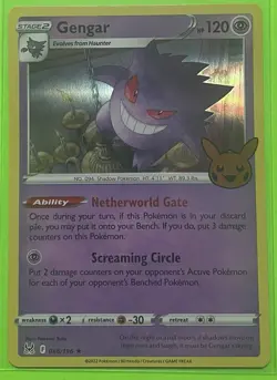 Gengar 066/196 2023 Trick or Trade Holo Stamped Pokemon Card LP - Image 1