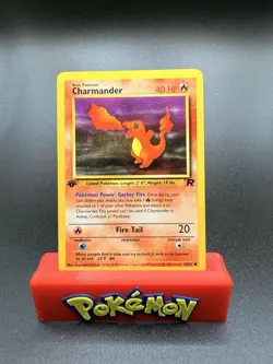 1st Edition Charmander 50/82 Team Rocket Set Rare Vintage Pokemon Card - NM - Image 1