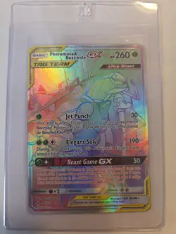 Pheromosa & Buzzwole GX 215/214 - Unbroken Bonds - Pokemon Card - Near Mint - Image 1