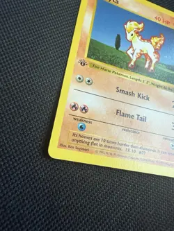 Pokemon Ponyta 60/102 1st Edition Shadowless Base Set Card Unplayed Near Mint - Image 5