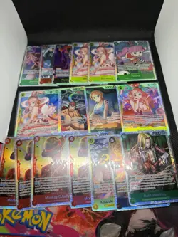One Piece TCG- Mixed Sets 17 Cards SR lot Monkey D Luffy - Image 1
