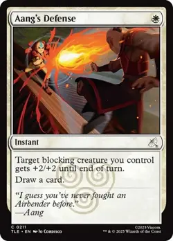 2x Aang's Defense - Foil TLE NM MTG - Image 1