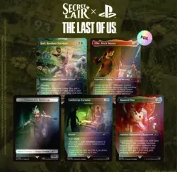 MTG PlayStation Secret Lair x The Last Of Us Part 1 & Part 2 Rainbow FOIL Sealed - Image 2
