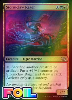 x1 Stormclaw Rager MOM MTG 0254 FOIL UNCOMMON M/NM 1x - Image 1