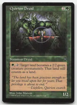 MTG Visions Quirion Druid RESERVED LIST Rare LP - Image 1