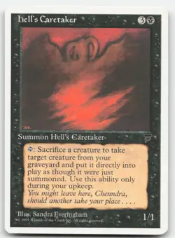 MTG Chronicles Hell's Caretaker NM - Image 1