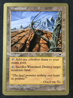 MTG World Championship Decks 1999 Wasteland Gold Border LP - Image 1