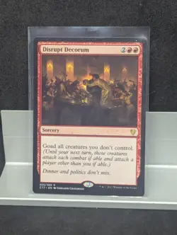 Disrupt Decorum X1 LP Commander 2017 MTG - Image 1