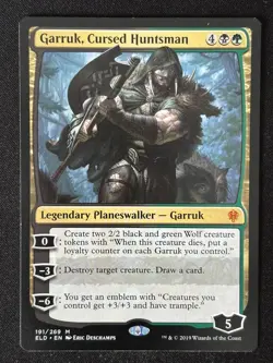 1x MTG Garruk, Cursed Huntsman - Throne of Eldraine (ELD) #191 - Magic - Image 5