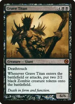 Grave Titan - Foil Promo Duels of the Planeswalkers 2012 Promos MP MTG - Image 1