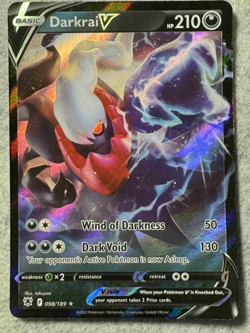 Darkrai V 098/189- Pokemon TCG Astral Radiance - Ultra Rare Holo - NM - Image 2