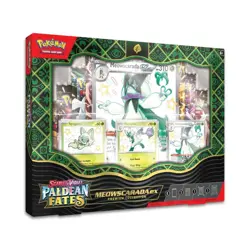 Pokemon TCG: Paldean Fates Meowscara ex Premium Col !!! 8 Packs! New Sealed (1x) 820650856341 - Image 3