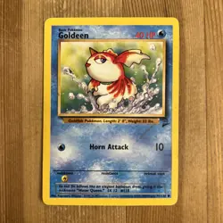 Pokemon TCG Goldeen Base Set 2 76/130 Regular Unlimited Common MP - Image 1
