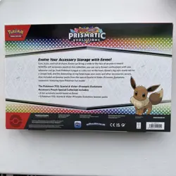 Pokemon TCG Scarlet & Violet Prismatic Evolutions Eevee Accessory Pouch SEALED - Image 2