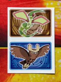 Pokemon Merlin Topps Ultimate Stickers 2005 Flygon #330 Noctowl #164 - Image 1