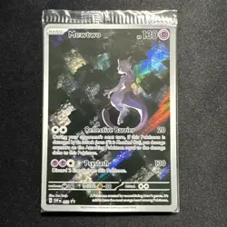 Pokemon 151 Mewtwo 052 Scarlet & Violet UPC Black Star Promo Card Holo Sealed - Image 1