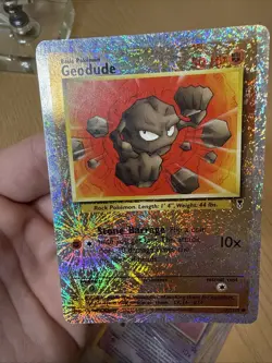 Pokemon Geodude Reverse Holo Foil - 77/110 Legendary Collection #77 MP - Image 3