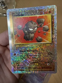 Pokemon Geodude Reverse Holo Foil - 77/110 Legendary Collection #77 MP - Image 4