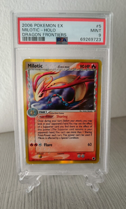 Pokemon EX Milotic 5 - Holo - Printline - Dragon frontiers Psa9 Mint English - Image 1