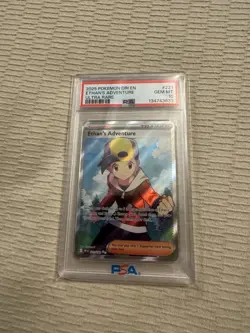 2025 Pokemon Destined Rivals ETHAN’S ADVENTURE 221 /182 English PSA 10 GEM MINT - Image 2