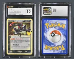 2021 Pokemon SWSH Black Star Promo Celebrations Greninja Gold Star #144 CGC 10 - Image 1