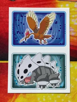Pokemon Merlin Topps Ultimate Stickers 2005 Fearow #22 Lairon #305 - Image 1