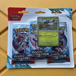 Pokemon Journey Together 3 Pack Blister (Yanmega) New Factory Sealed TCG - Image 1