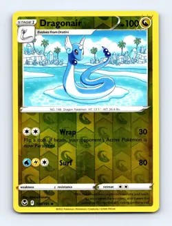 Dragonair - Silver Tempest 130/195 - Reverse Holo - Uncommon - NM - Pokemon TCG - Image 1