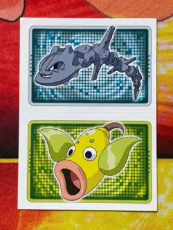 Pokemon Merlin Topps Ultimate Stickers 2005 Steelix #208 Weepinbell #70 - Image 1