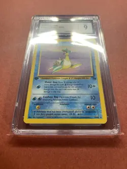 CGC 9 MINT 1999 Pokemon 1st Edition Fossil Lapras Non Holo Rare 25/62 psa - Image 2