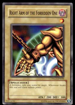 Yu-Gi-Oh TCG The Legend of Blue Eyes #LOB-122 Right Arm of the Forbidden One UR - Image 1