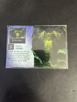 WizKids Pirates Oceans Edge 016 Davy Jones Rare Crew Card Collectible - Image 1