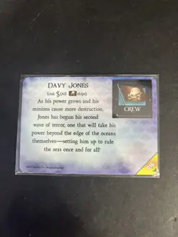 WizKids Pirates Oceans Edge 016 Davy Jones Rare Crew Card Collectible - Image 2