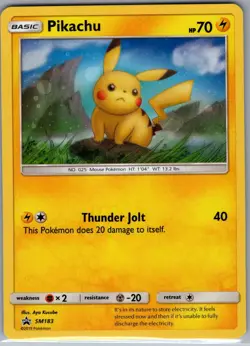 Pikachu - SM183 Holo SM Promos - Pokemon Card - NM - Image 1