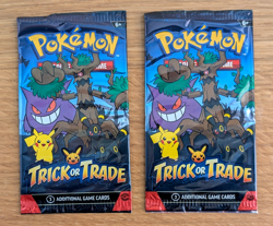 Pokemon ~ Trick Or Trade 2024 ~ 2 x U Booster (3 Card) Sealed Packs!! - Image 1
