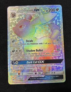 Pokemon Umbreon GX Secret Rare Full Art Holo SM Base Set Card 154/149 200 HP - Image 1