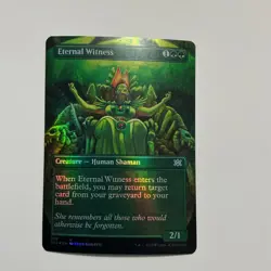 BORDERLESS Eternal Witness Double Masters 2022 MTG Magic Cards NM/Mint holo - Image 1