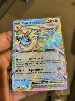 Pokemon TCG Vaporeon EX Double Rare Holo Card 23/131 Prismatic Evolutions NM - Image 2