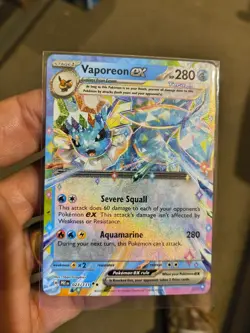 Pokemon TCG Vaporeon EX Double Rare Holo Card 23/131 Prismatic Evolutions NM - Image 4