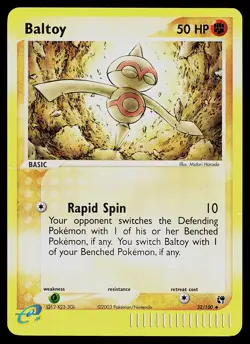 Pokemon Card - Baltoy Sandstorm 32/100 Uncommon Reverse Holo - Image 1