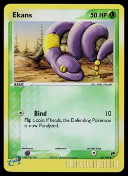 Pokemon Card - Ekans Sandstorm 64/100 Common Reverse Holo - Image 1
