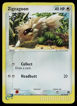 Pokemon Card - Zigzagoon Sandstorm 85/100 Common Reverse Holo - Image 1